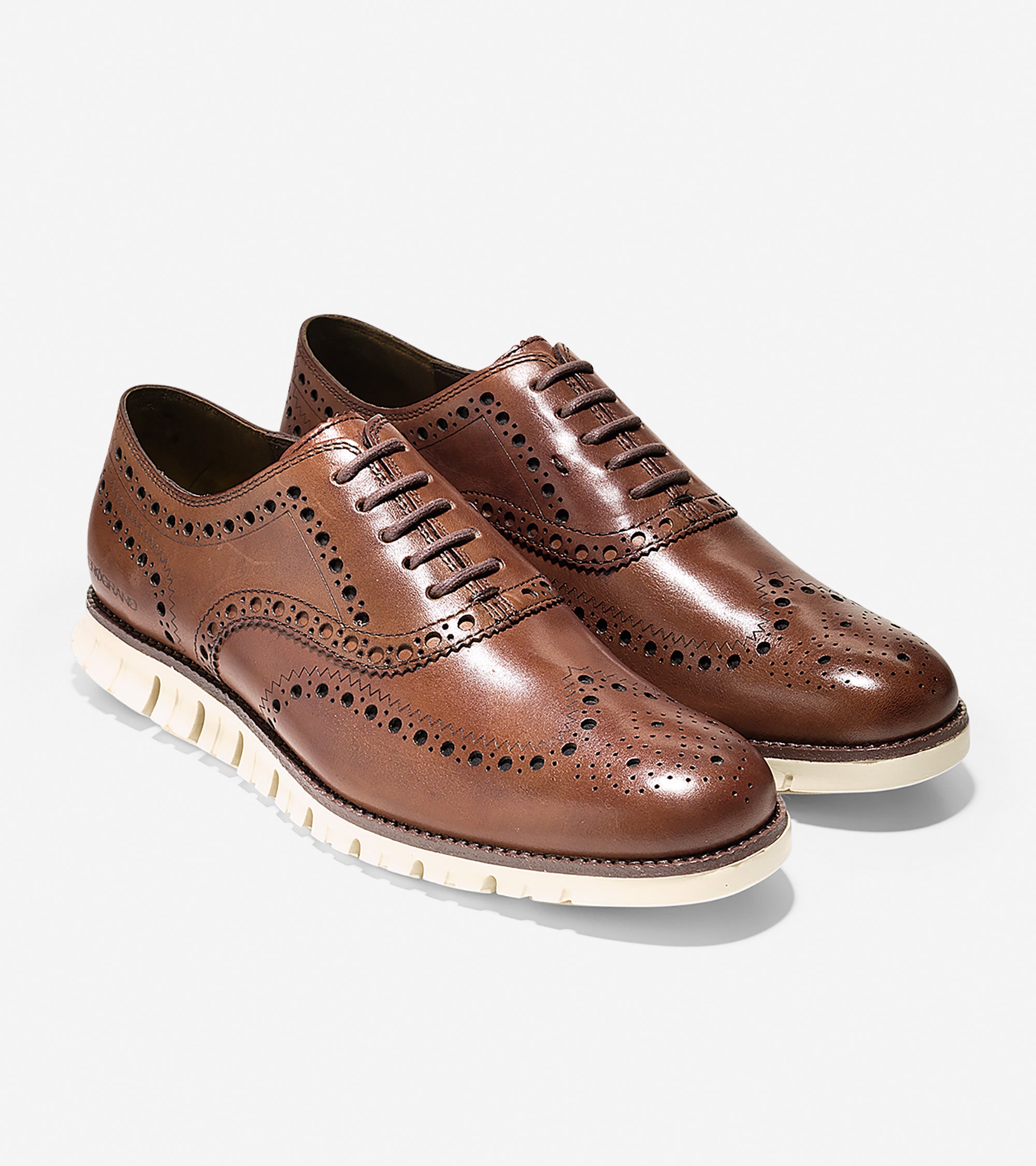 Cole Haan Men's Zerogrand Wingtip Oxford British Tan C14493