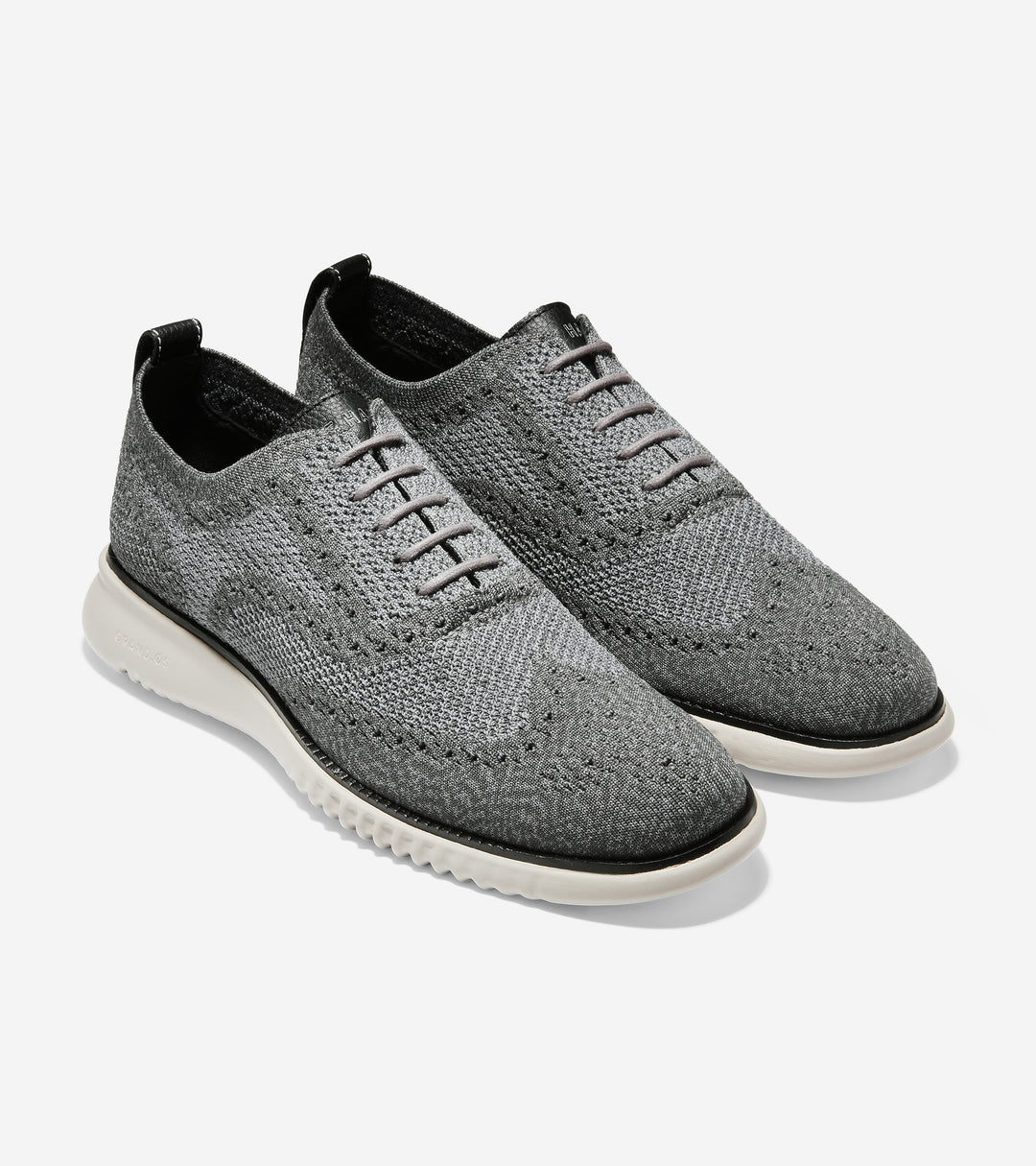 Men's 2 Zerogrand Wingtip Oxford Magnet/Ironstone Stitchlite - Orleans Shoe Co.