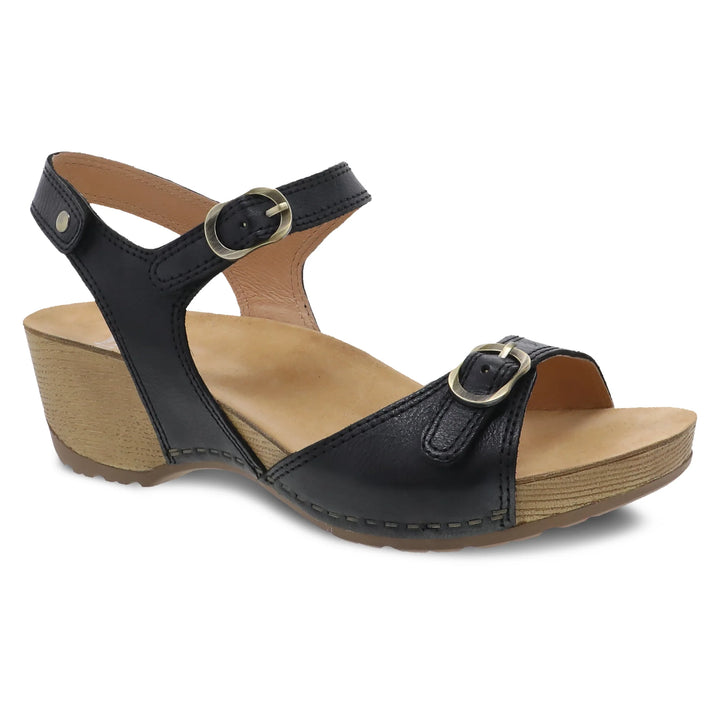 Dansko Women’s Tricia Milled Burnished Black - Orleans Shoe Co.