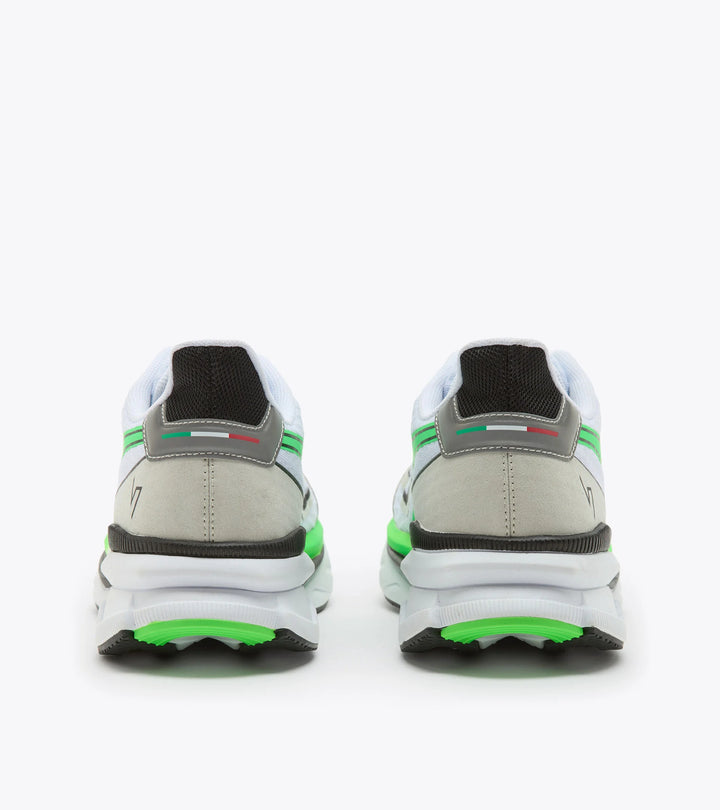 Diadora Men’s Atomo V7000 White Green Fluo Black - Orleans Shoe Co.