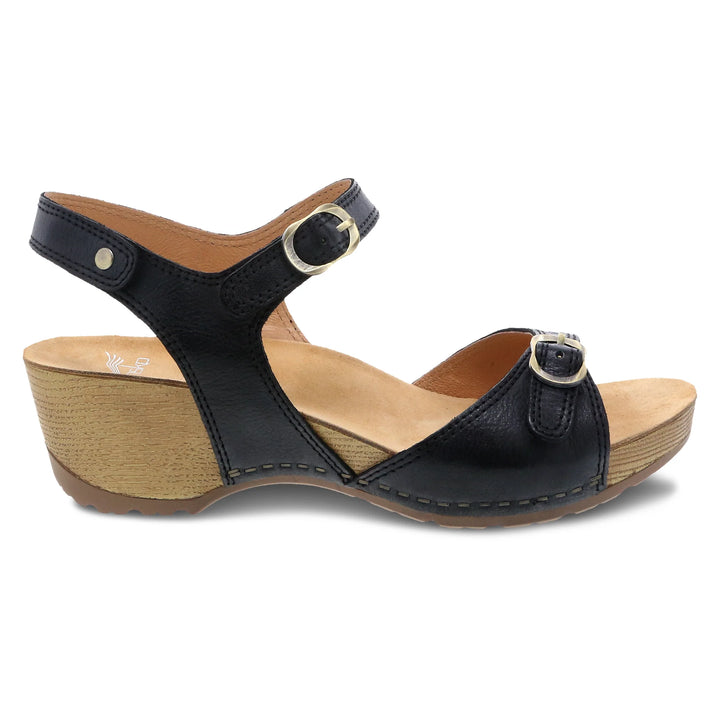 Dansko Women’s Tricia Milled Burnished Black - Orleans Shoe Co.