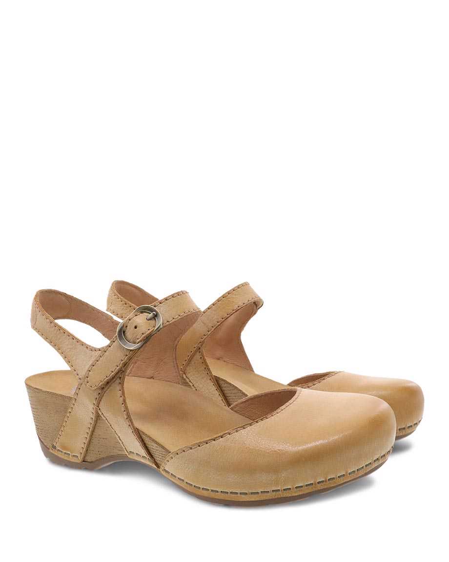 Dansko Women's Tiffani Milled Burnished Tan - Orleans Shoe Co.