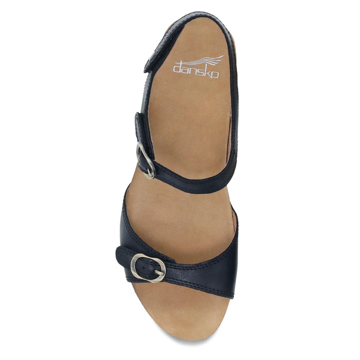 Dansko Women’s Tricia Milled Burnished Black - Orleans Shoe Co.