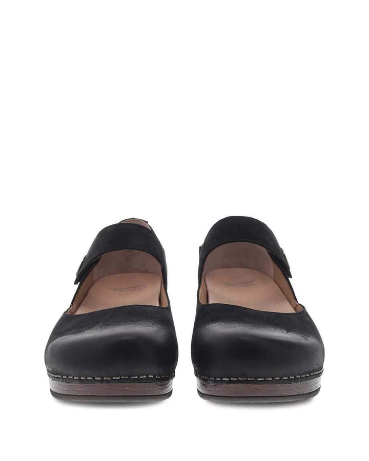 Women's Beatrice  Black Clog - Orleans Shoe Co.