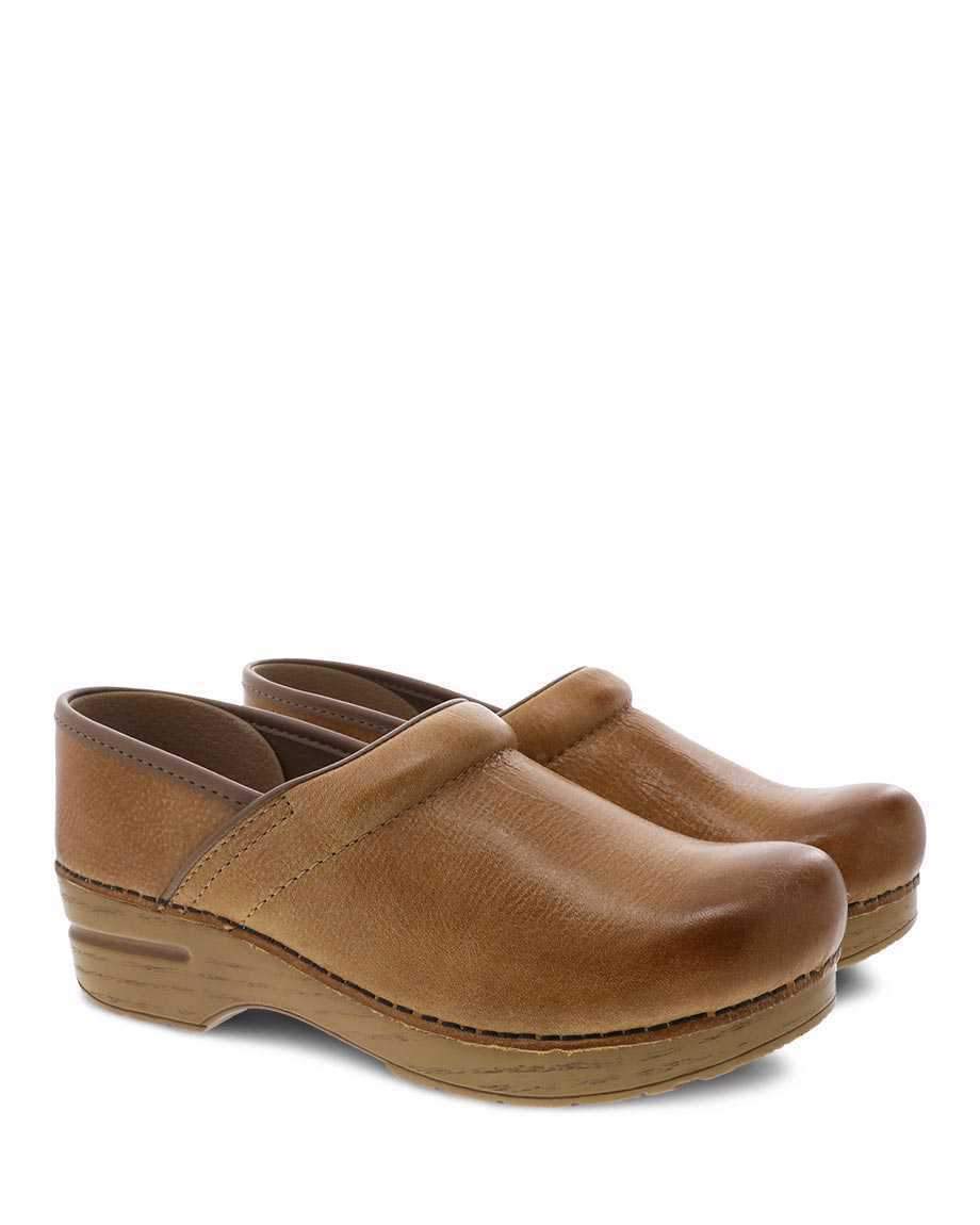 Women's Professional Distressed Honey Clog - Orleans Shoe Co.