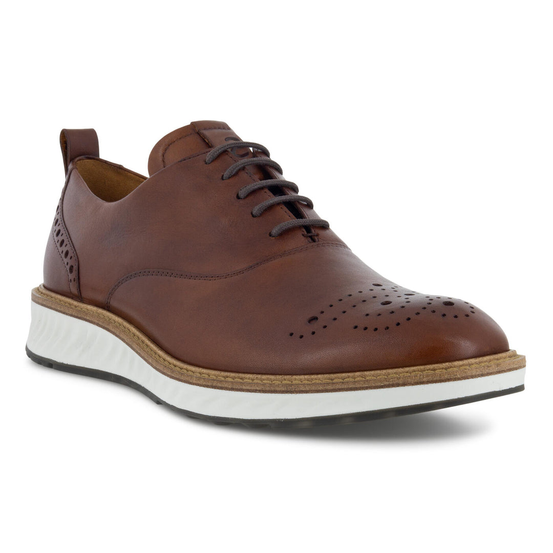 Men's Ecco St. 1 Hybrid Oxford Wing Shoe Cognac - Orleans Shoe Co.