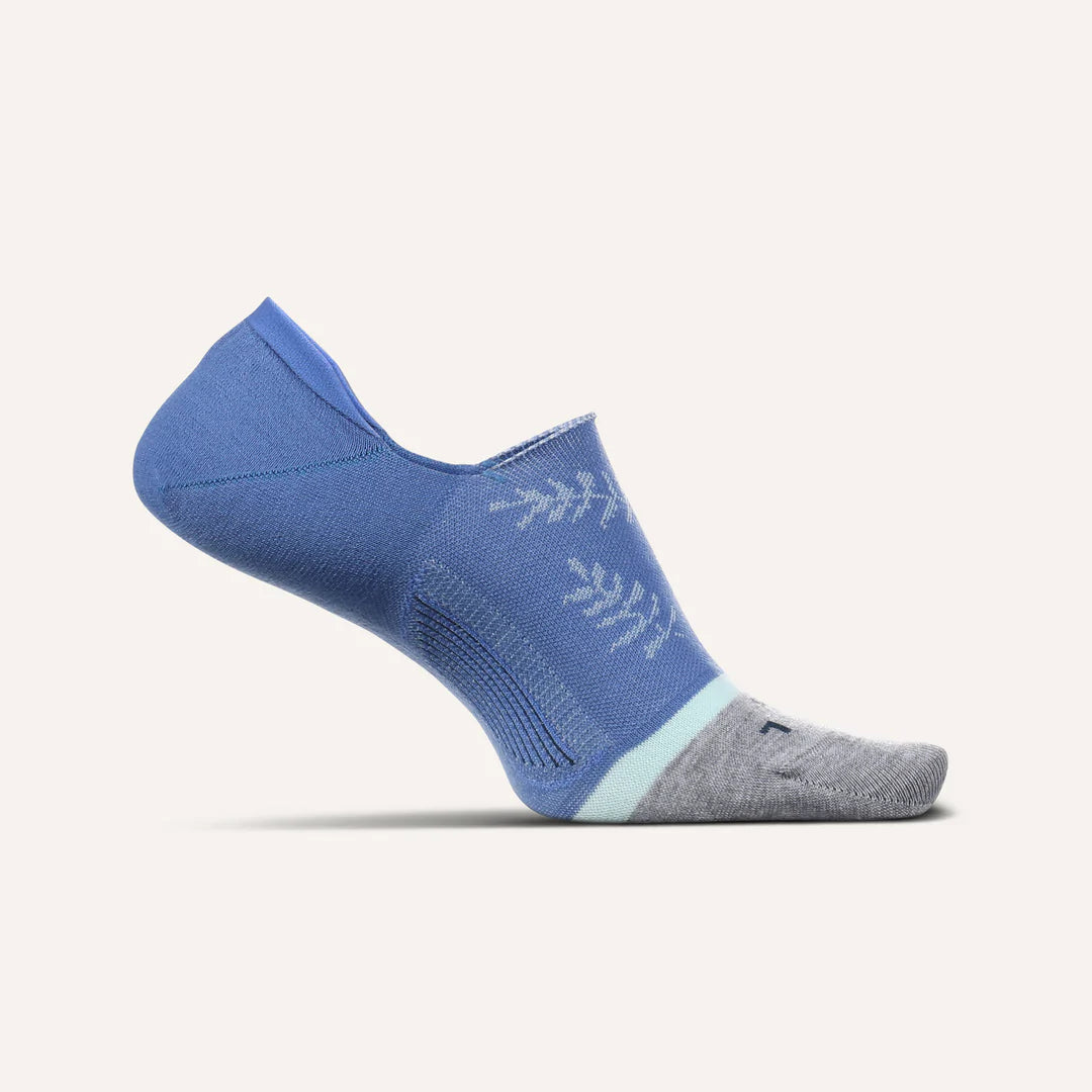 Feetures Women's Everyday Ultra Light No Show Fern Leaf Blue - Orleans Shoe Co.