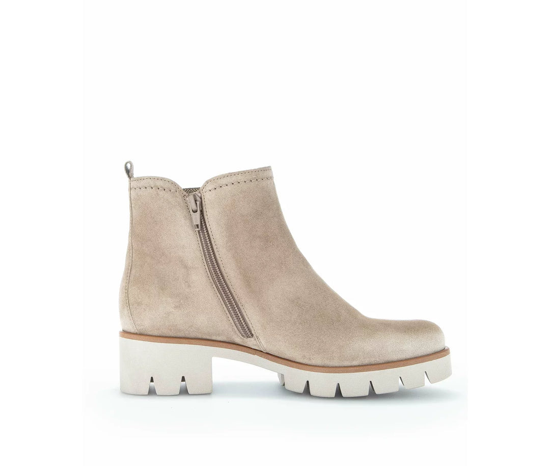 Women's Gabor Bootie 91.710.12 Dreamvelour Kiesel - Orleans Shoe Co.
