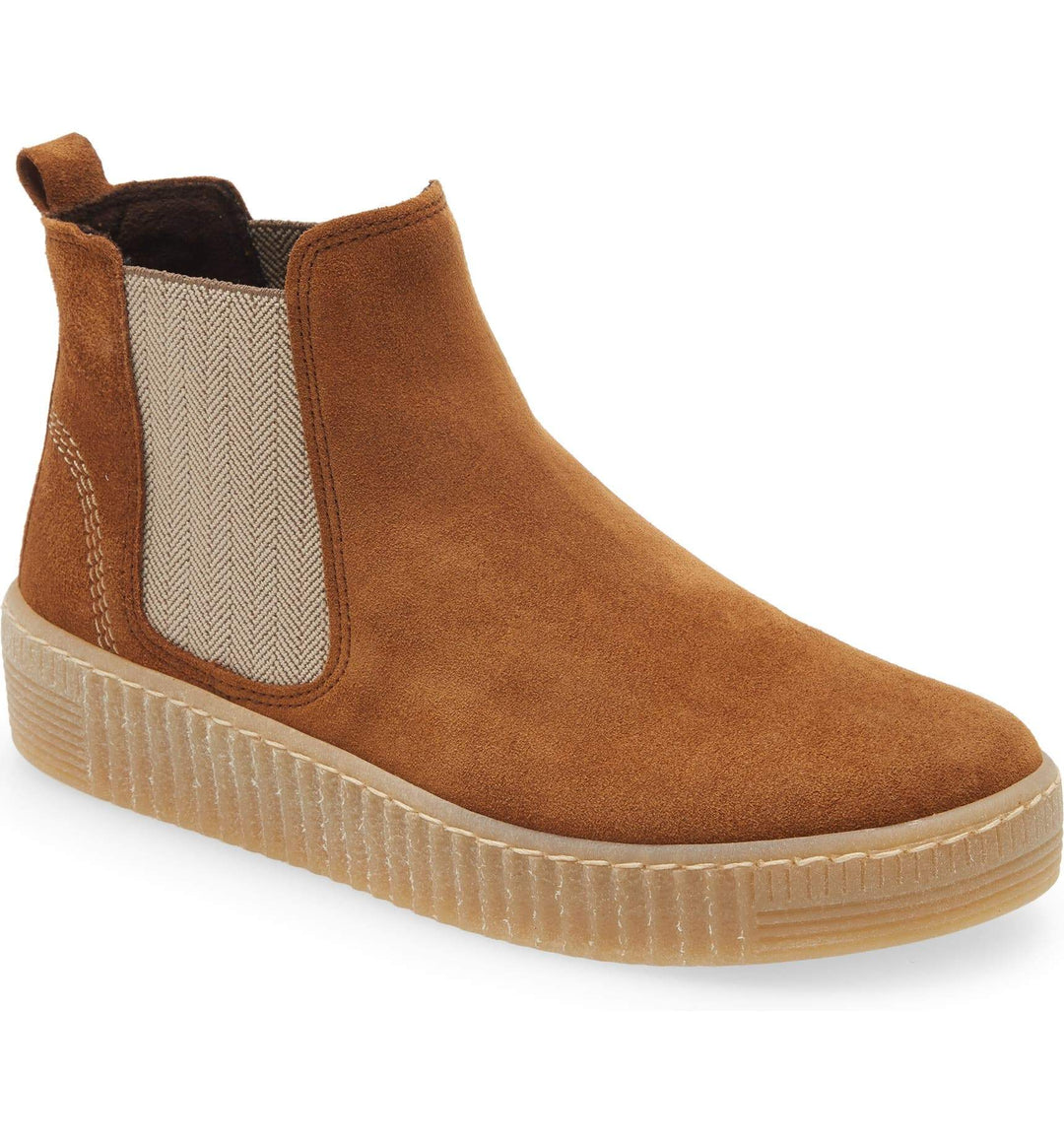 Women's Chelsea Cognac Bootie - Orleans Shoe Co.