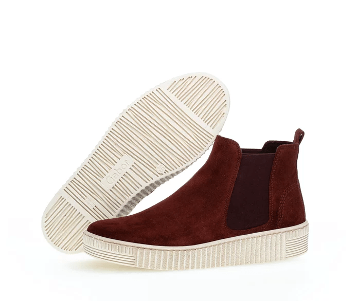 Gabor Women s Chelsea Dark Red Bootie Orleans Shoe Co