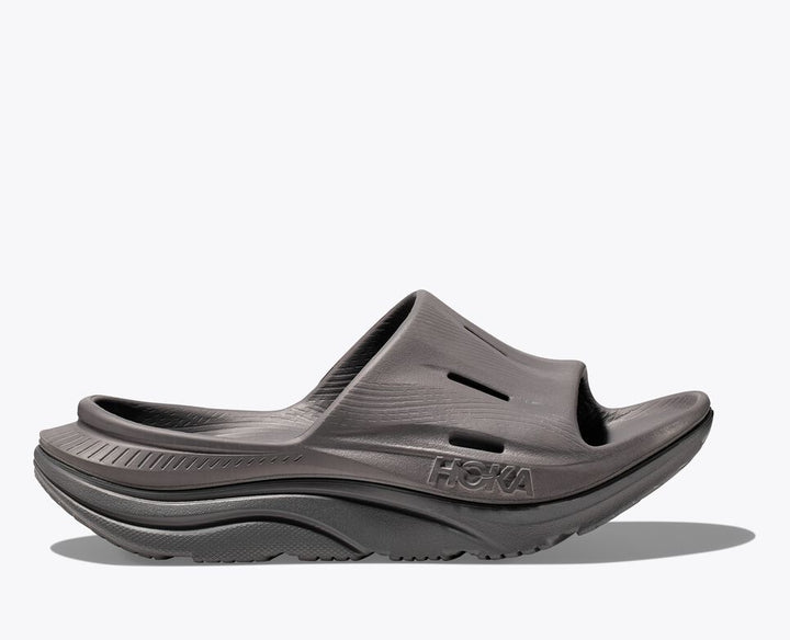 Hoka One One Unisex Ora Recovery Slide 3 Grey Grey - Orleans Shoe Co.