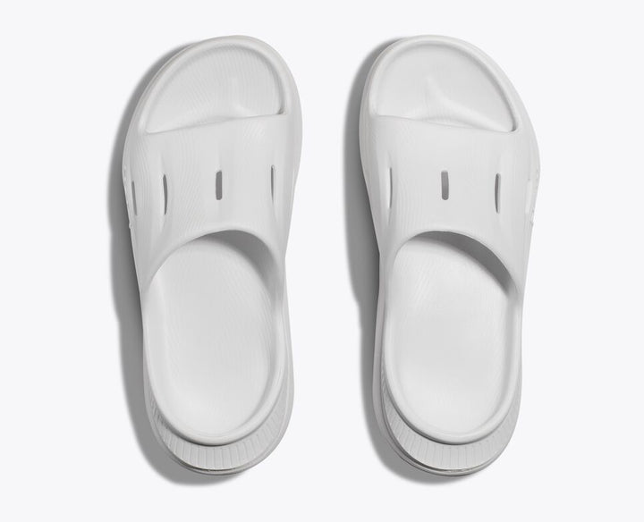 Hoka One One Unisex Ora Recovery Slide 3 White White - Orleans Shoe Co.