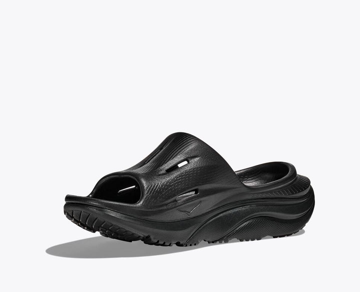Hoka One One Unisex Ora Recovery Slide 3 Black Black - Orleans Shoe Co.