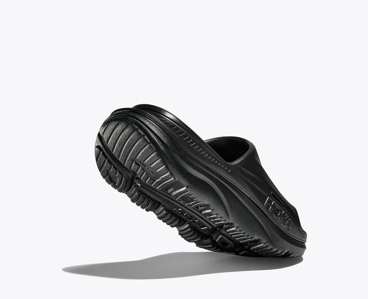 Hoka One One Unisex Ora Recovery Slide 3 Black Black - Orleans Shoe Co.