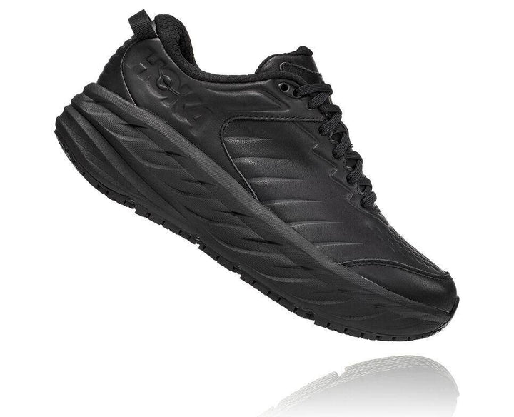 Women's Hoka Bondi black Slip Resistant - Orleans Shoe Co.