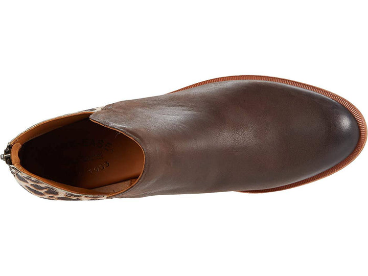 Women's Renny Dark Brown/Giraffe Booties - Orleans Shoe Co.