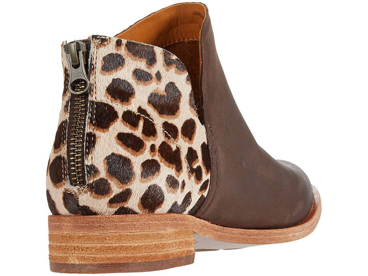 Women's Renny Dark Brown/Giraffe Booties - Orleans Shoe Co.