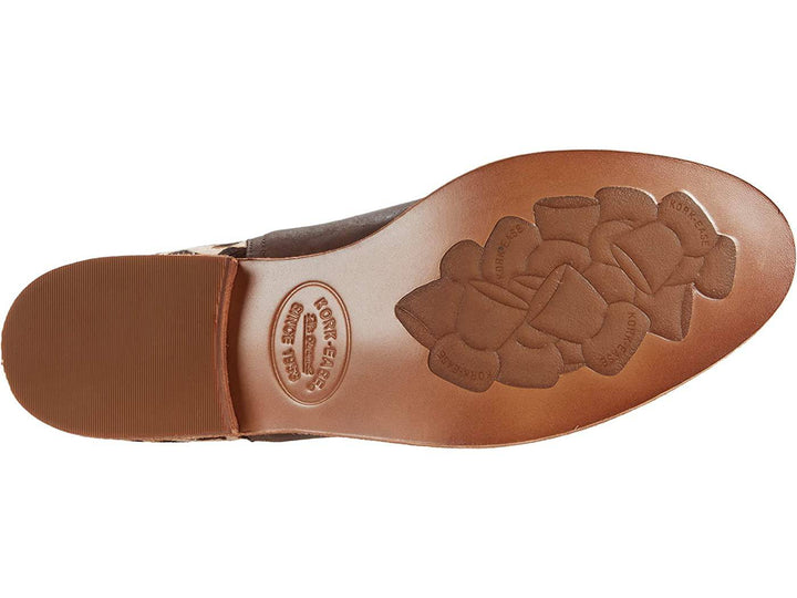 Women's Renny Dark Brown/Giraffe Booties - Orleans Shoe Co.