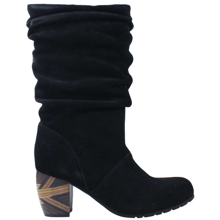 Women's Pamby Black Suede Boot - Orleans Shoe Co.