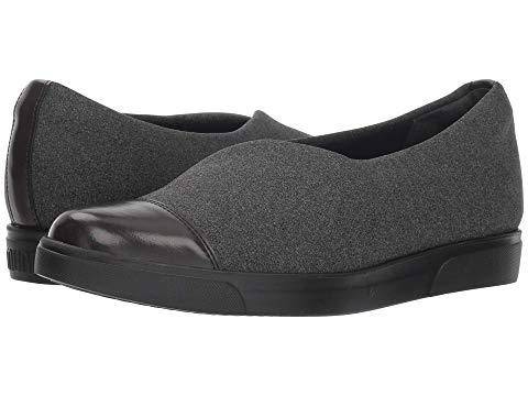 Women's Plum Grey Stretch Fabric Slip-On - Orleans Shoe Co.