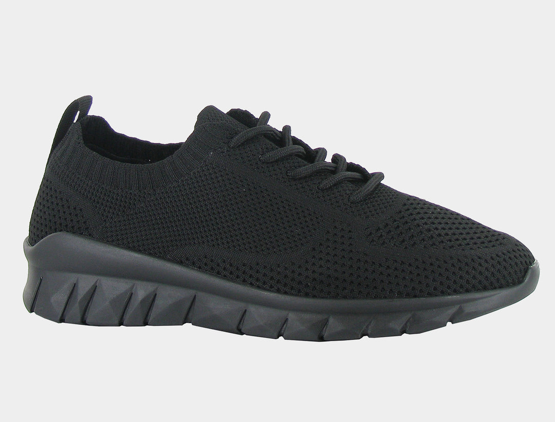 Women's Naot Galaxy Black Knit w/ Black Sole - Orleans Shoe Co.