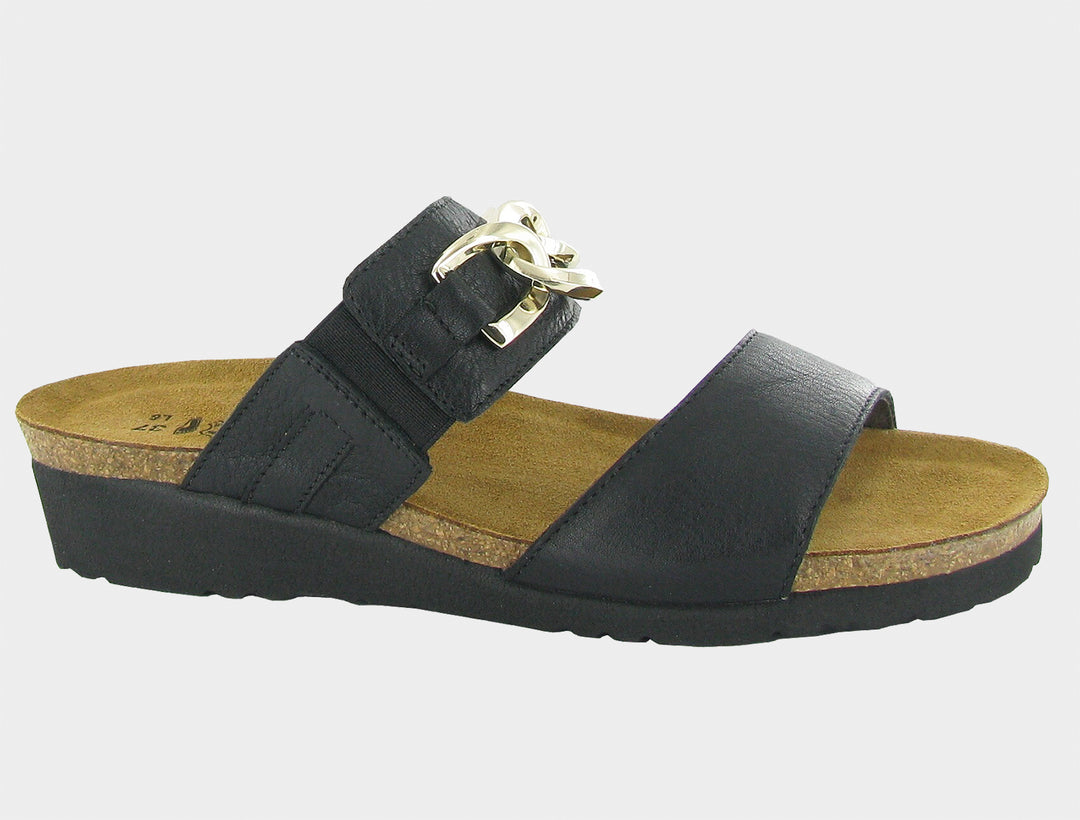 Women's Naot Victoria Soft Black Leather - Orleans Shoe Co.