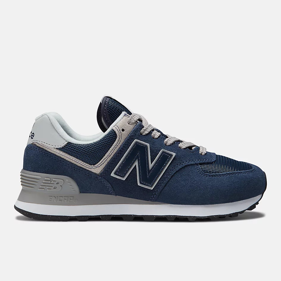 Women's New Balance WL574EVN Navy with White - Orleans Shoe Co.