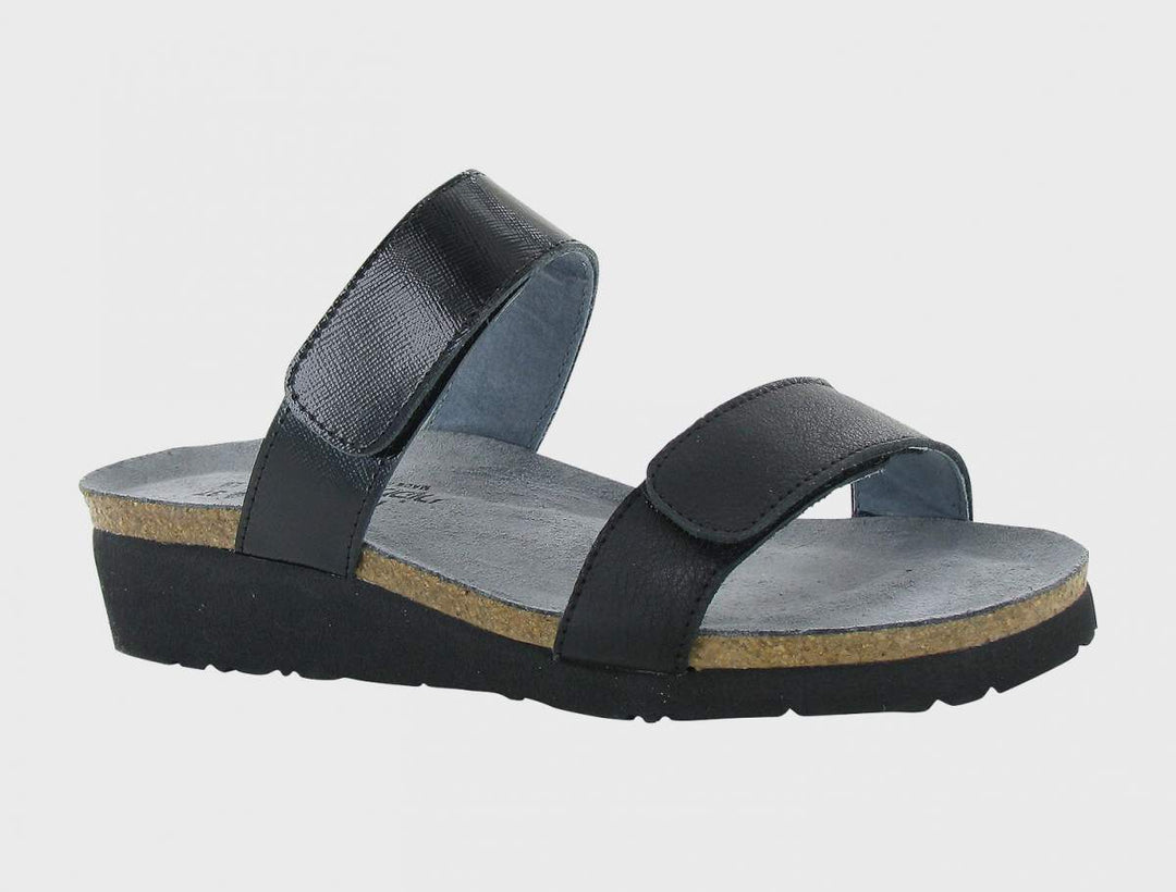 Women's Althea Black Sandal - Orleans Shoe Co.