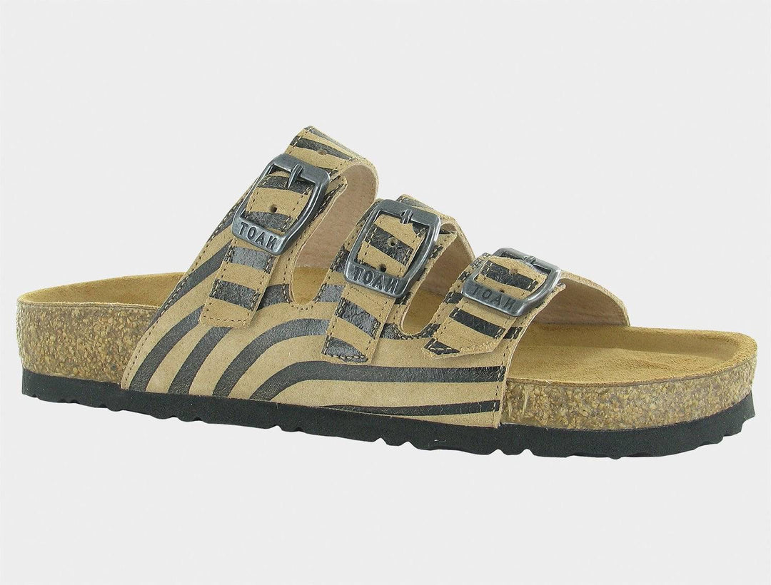 Women's Austin Tan Zebra Suede - Orleans Shoe Co.