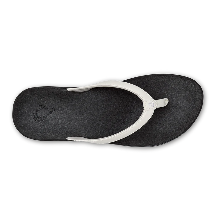 Olukai Women’s Puawe White Black - Orleans Shoe Co.