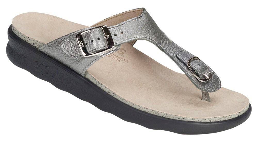 Women's Sanibel Pewter Sandal - Orleans Shoe Co.