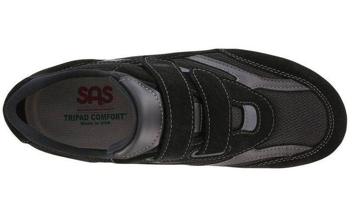 Men's J-V Mesh Black Hook-and-Loop Shoe - Orleans Shoe Co.