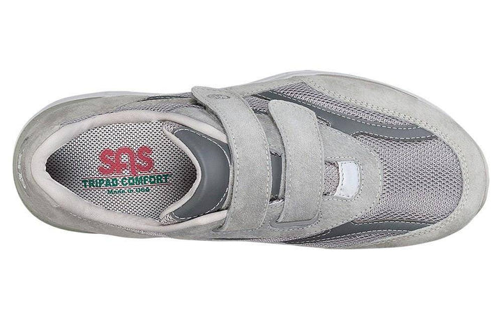 Men's J-V Gray Mesh Hook/Loop Shoe - Orleans Shoe Co.