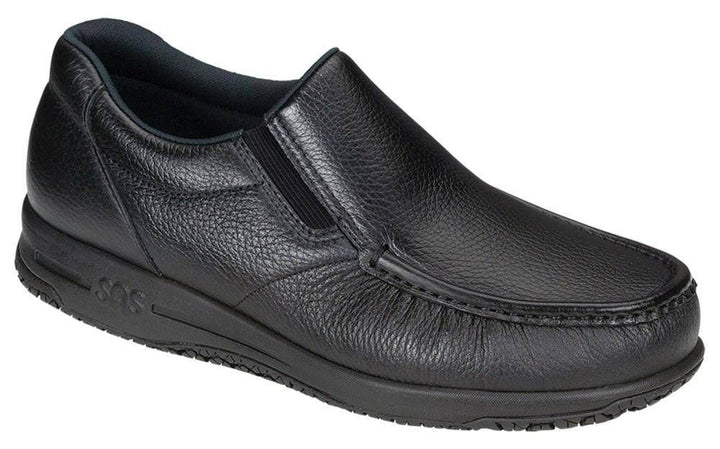 Men's Navigator Black Slip-Resistant Slip-On - Orleans Shoe Co.