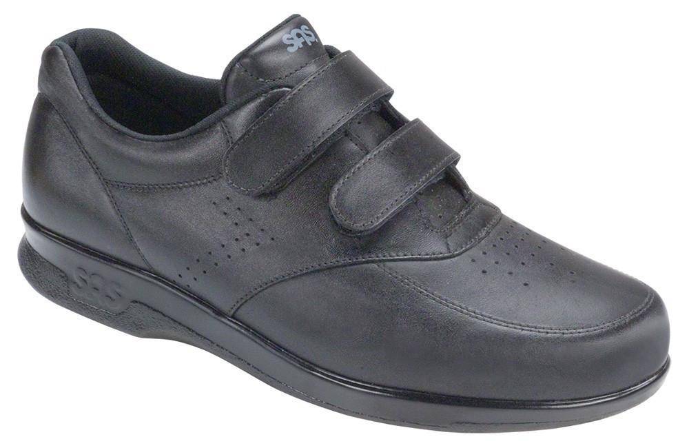 Men's VTO Black Double-Strap Hook/Loop Shoe - Orleans Shoe Co.