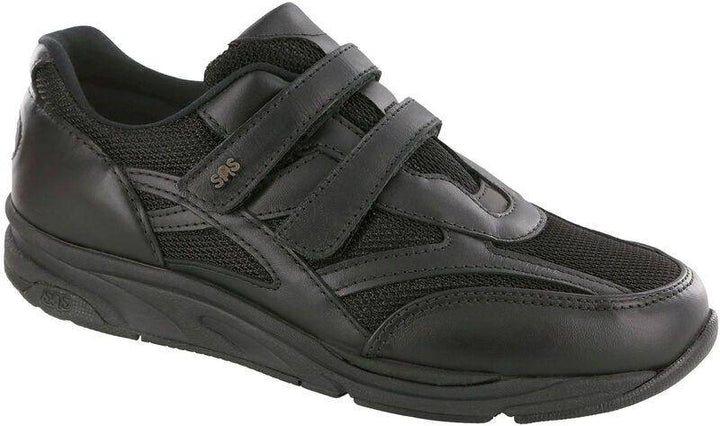 Women's TMV Velcro Walking Shoe Black - Orleans Shoe Co.