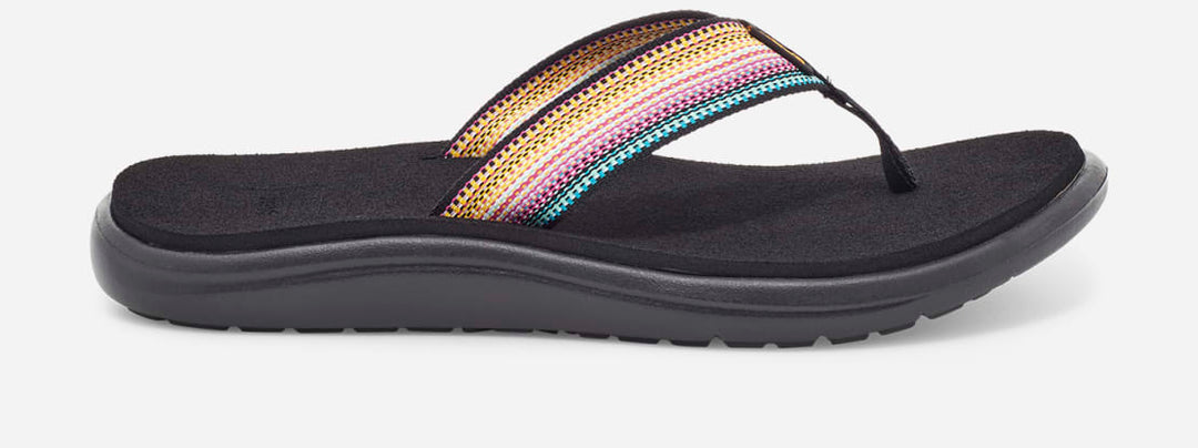 Women's Teva Voya Flip Antiguous Black Multi - Orleans Shoe Co.