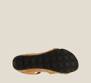 Women's Trulie Camel Adjustable Sandal - Orleans Shoe Co.