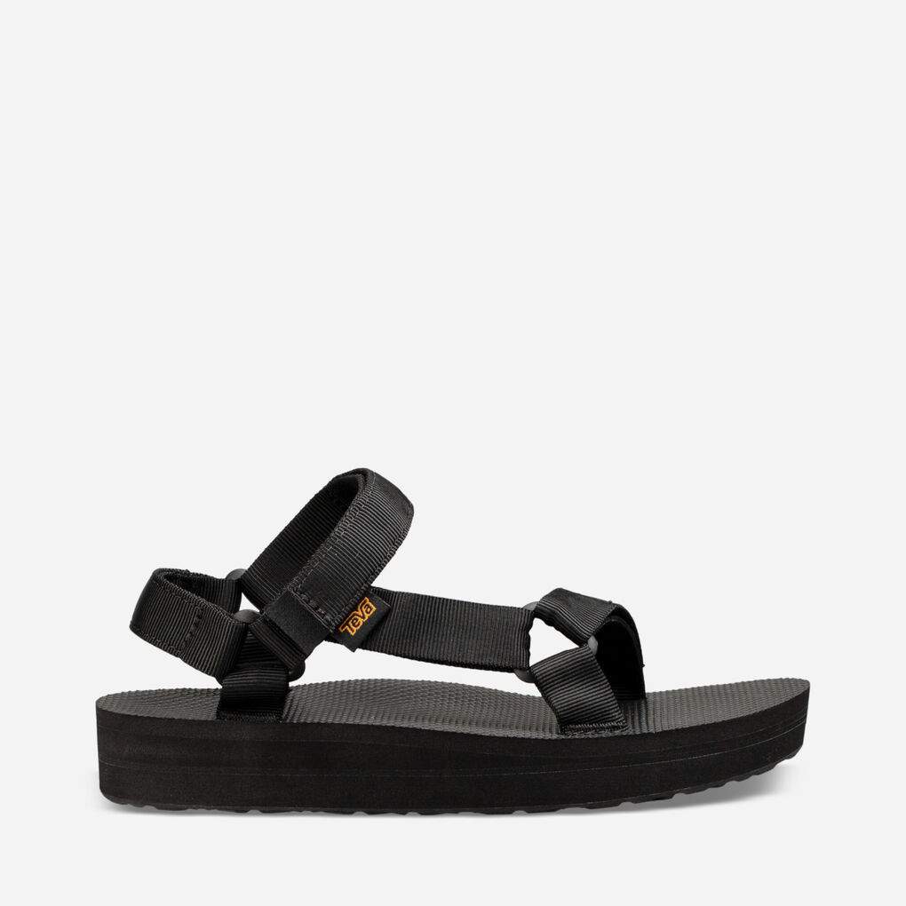Women's Midform Universal Black Sandal - Orleans Shoe Co.