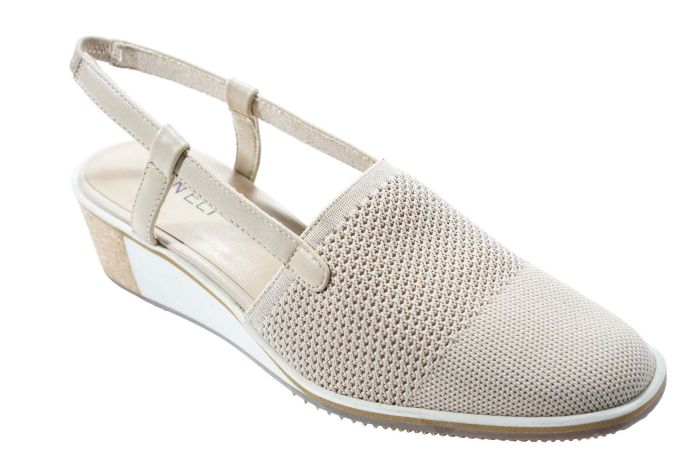 Women's Vaneli Greer Ecru Stretch Knit - Orleans Shoe Co.