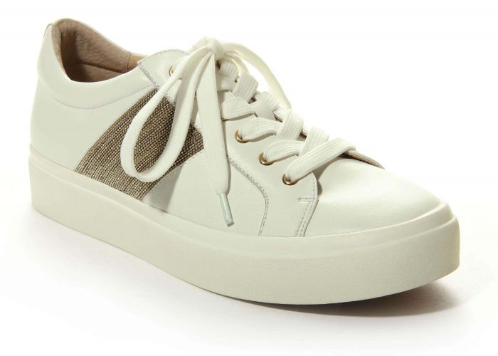 Women's Yavin White Nappa - Orleans Shoe Co.
