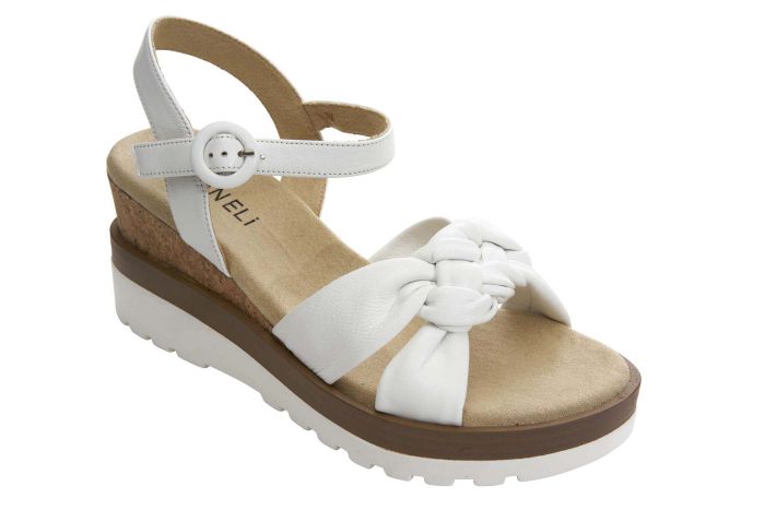 Vaneli Clew Shell White Nappa - Orleans Shoe Co.