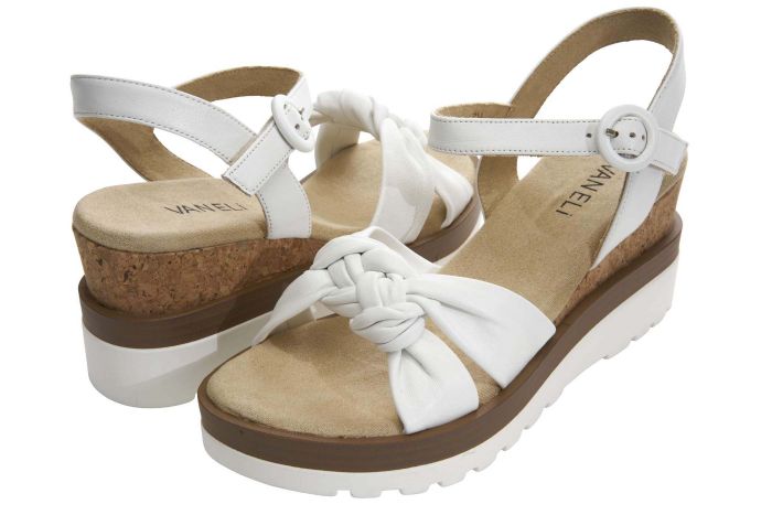 Vaneli Clew Shell White Nappa - Orleans Shoe Co.