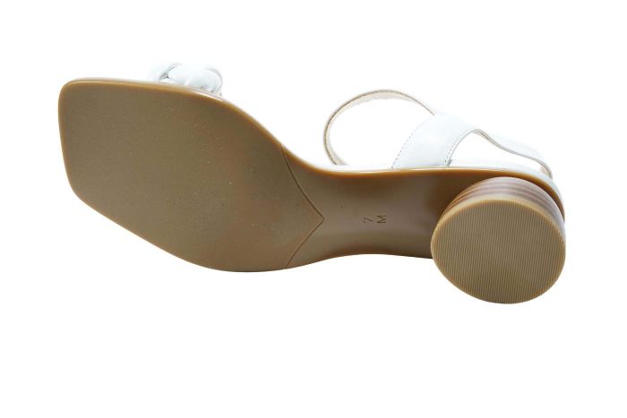 Vaneli Women’s Kalee White Woven Nappa Combo - Orleans Shoe Co.