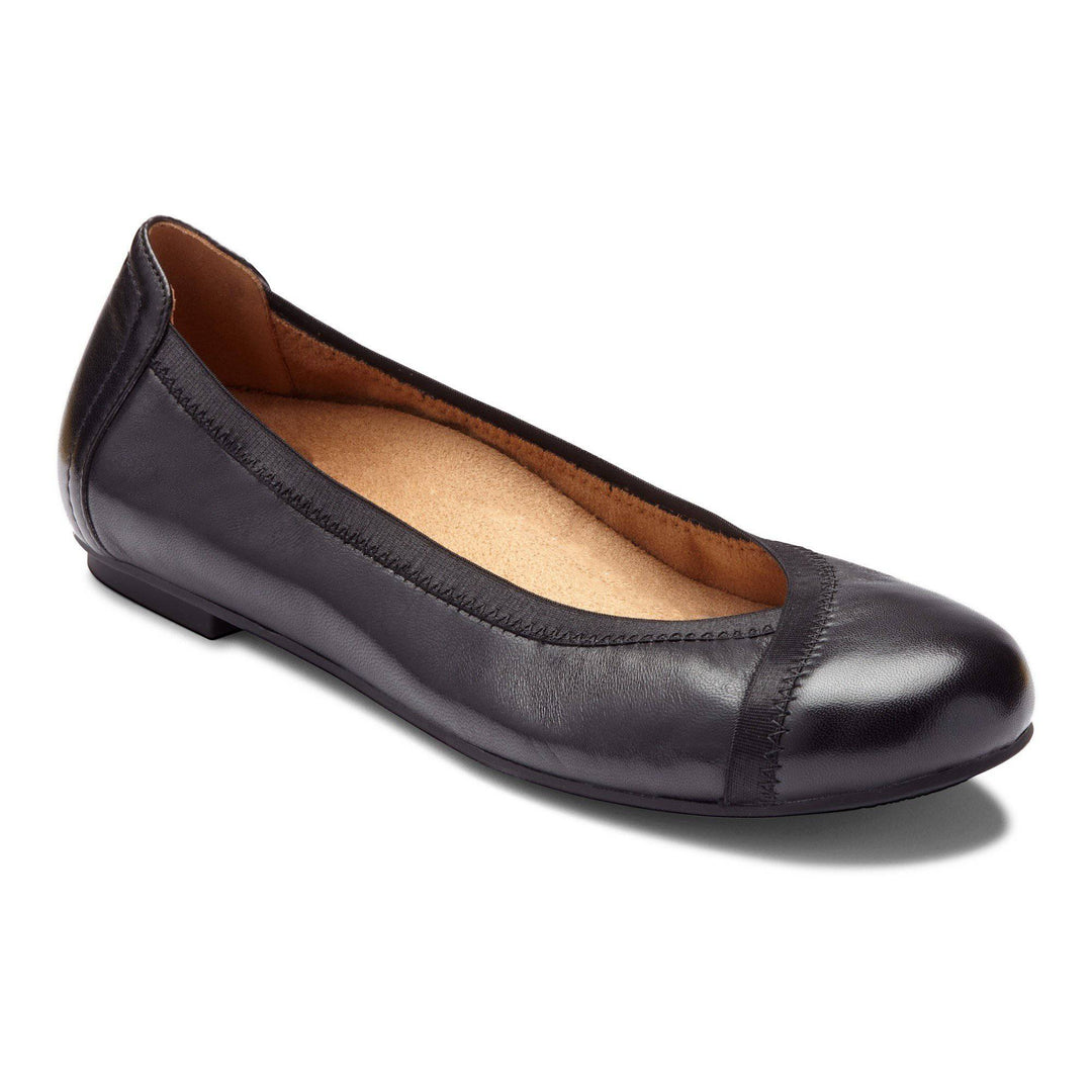 Women's Spark Caroll Black Flat - Orleans Shoe Co.