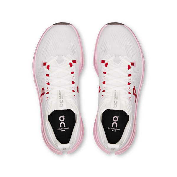 On Women's Cloudsurfer Max Ivory Peony - Orleans Shoe Co.