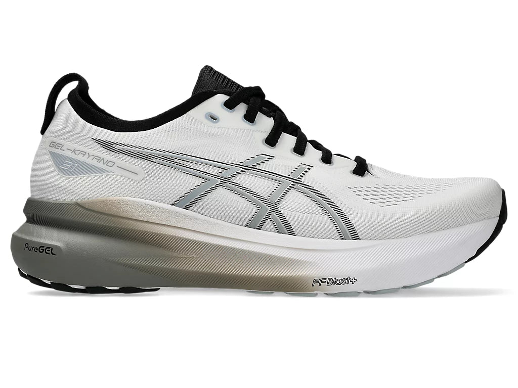 Asics Men's Gel Kayano 31 White Piedmont Grey – Orleans Shoe Co. Asics Men's Gel Kayano 31 White Piedmont Grey – Orleans Shoe Co.