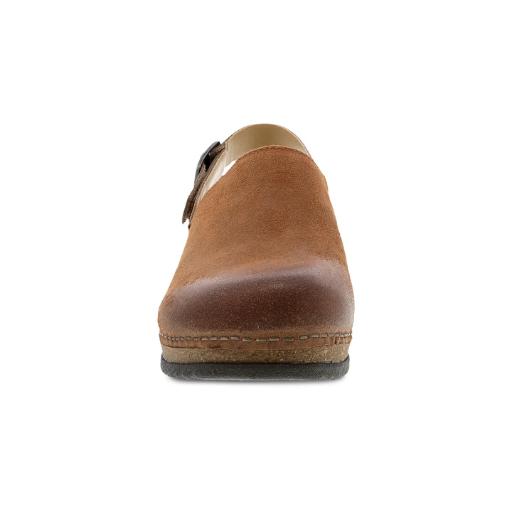 Dansko Women's Merrin Clog Burnished Suede Tan