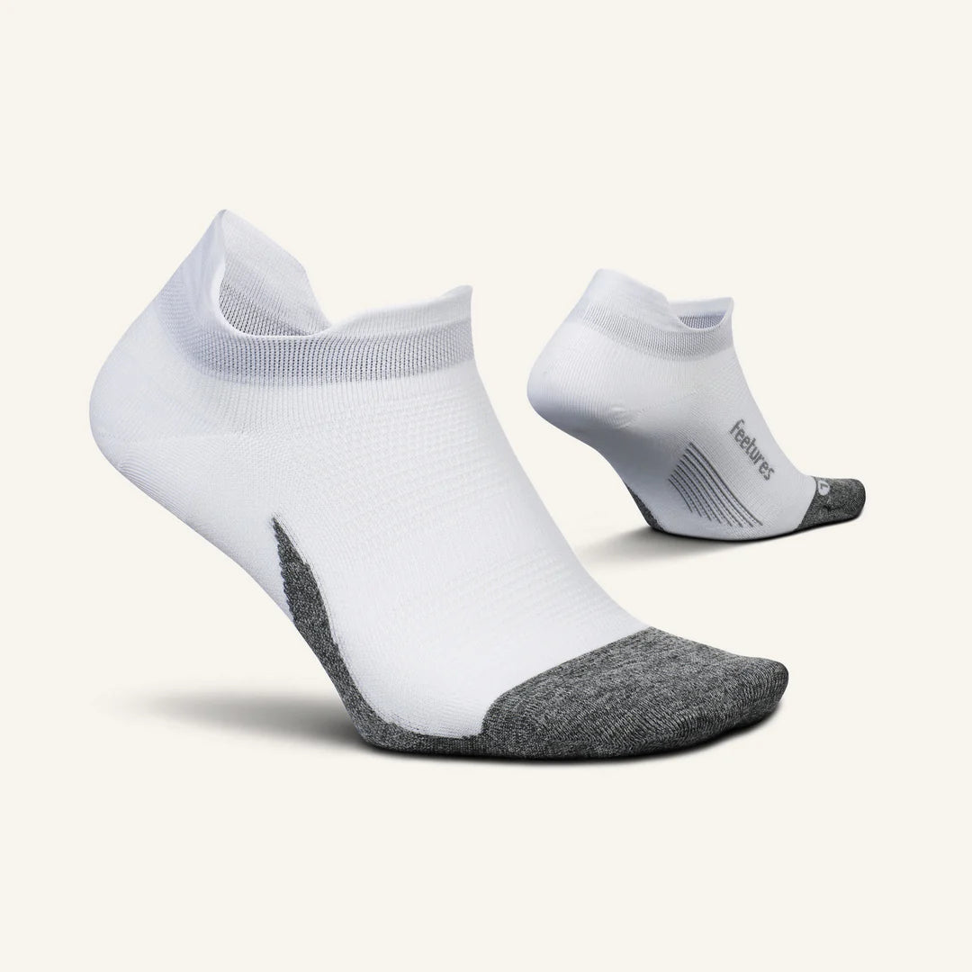 Feetures Elite Ultra Light No Show Tab White - Orleans Shoe Co.