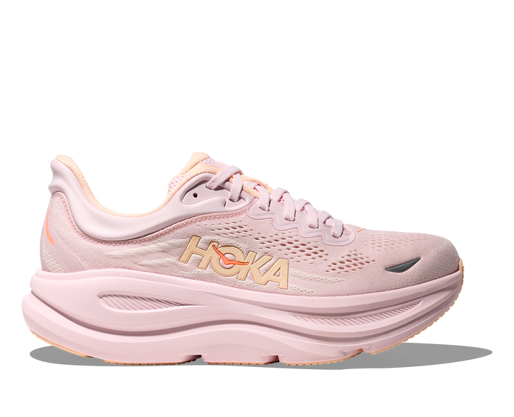 Hoka Women's Bondi 9 Lilac Cream Tangerine - Orleans Shoe Co.